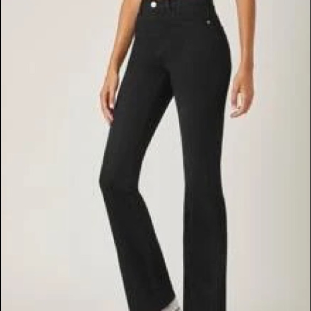 Black flared jeans